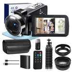 4K Video Camera 60Fps/48Mp UHD Video Recording Digital Camera Autofocus, 18X Digital Zoom Camera, 3 Inch Screen