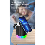 LED Light 3 in 1 Magnetic Wireless Charger for Pro/Iwatch Series 15W Phone Charger for Iphone 14/13/12 X