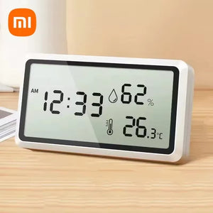 Xiaomi Electronic Thermometer Hygrometer Weather Station for Home Indoor High Precision with Table Clock Temperature Controller