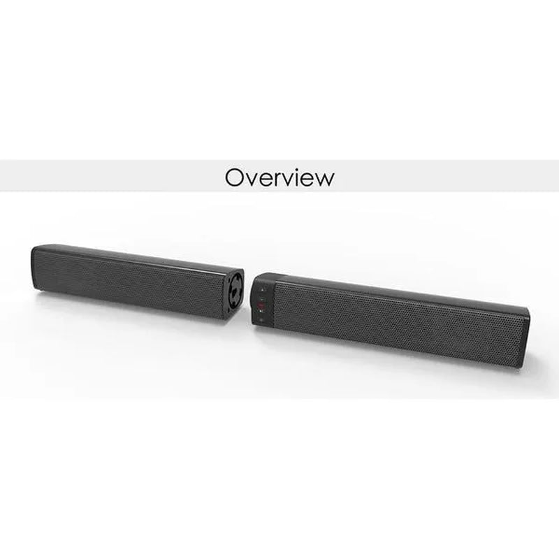 Fashionable Sound Blaster Split Bluetooth Speaker Innovative Folding Type TV Speaker Stereo Sound Bar BS-36 [<HL 5>]