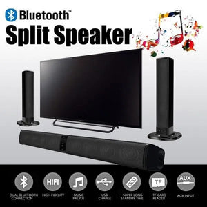 Fashionable Sound Blaster Split Bluetooth Speaker Innovative Folding Type TV Speaker Stereo Sound Bar BS-36 [<HL 5>]