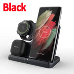 15W 3 in 1 Wireless Charger Stand Fast Charging Dock Station for  Z Fold 3 S21 S20 Galaxy Watch 5 4 3 Active 2 S3 S4 Buds