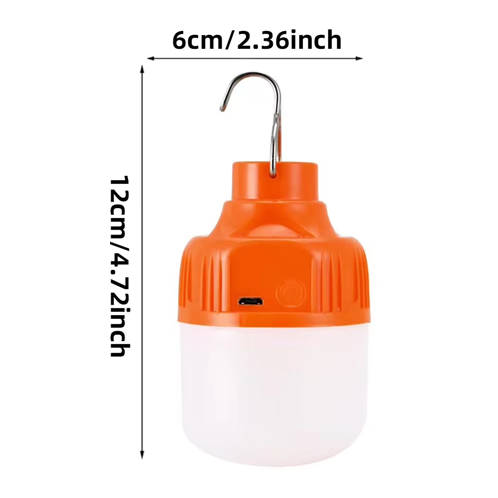 Portable USB Rechargeable LED Pendant Light High Brightness Waterproof Outdoor Lamp for Camping Fishing Emergency Night Lighting