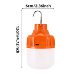 Portable USB Rechargeable LED Pendant Light High Brightness Waterproof Outdoor Lamp for Camping Fishing Emergency Night Lighting