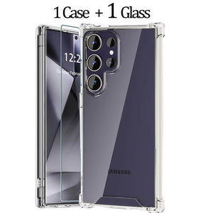 S25 Ultra Original Phone Case for Samsung S24 Ultra Transparent Back Cover for Samsung Galaxy S 24 Ultra Soft TPU Cases