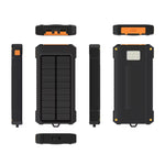 2USB Portable Super Charger Solar Power Bank with LED Flashlights 30000Mah