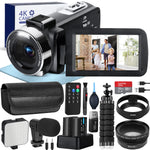 4K Video Camera 60Fps/48Mp UHD Video Recording Digital Camera Autofocus, 18X Digital Zoom Camera, 3 Inch Screen