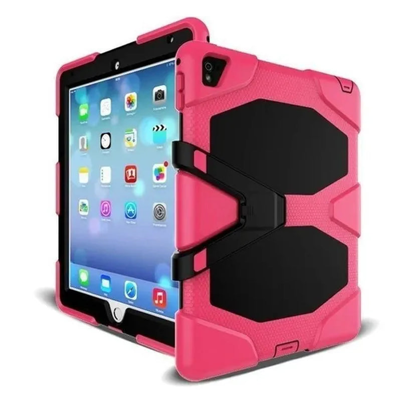 Shockproof Dust-Proof Hard Armor Heavy Duty Design with Kickstand Protective Case for New Ipad Pro 11 12.9 10.2 9.7 Air 3 10.5 Air 2 6 Mini 5 4 3 2 2020 2019 2018 Tablet Cover Funda