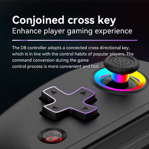 BSP D8 RGB Tablet Controller Wireless Handle for Switch Game Bluetooth Stretching Joystick for P3 P4 Android IOS Gamepad