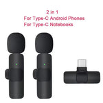 Wireless Lavalier Microphone K1K9J13 One to Two Live Broadcasting Wireless Lavalier Microphone