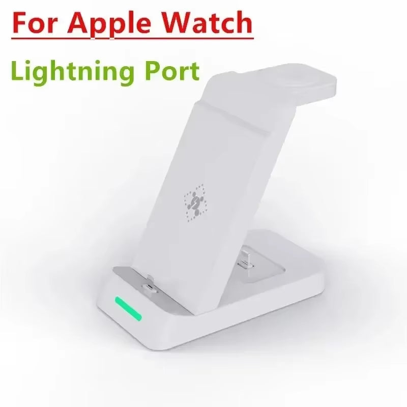 3 in 1 Wireless Charger Stand for Iphone 15 14 Samsung S22 S21 Fast Charging Station Dock for Galaxy/Apple Watch Airpods