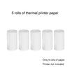 Mini Printer, Inkless Sticker Maker, Free Cut Small Pocket Printer, Portable Thermal Printer for Photo Journal Notes Memo